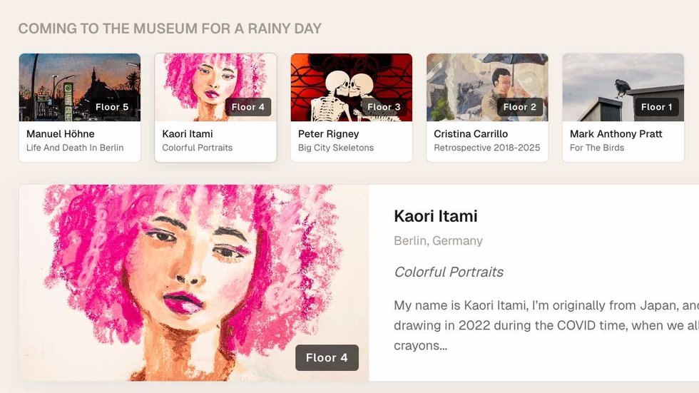 Museum For A Rainy Day - Artists On View